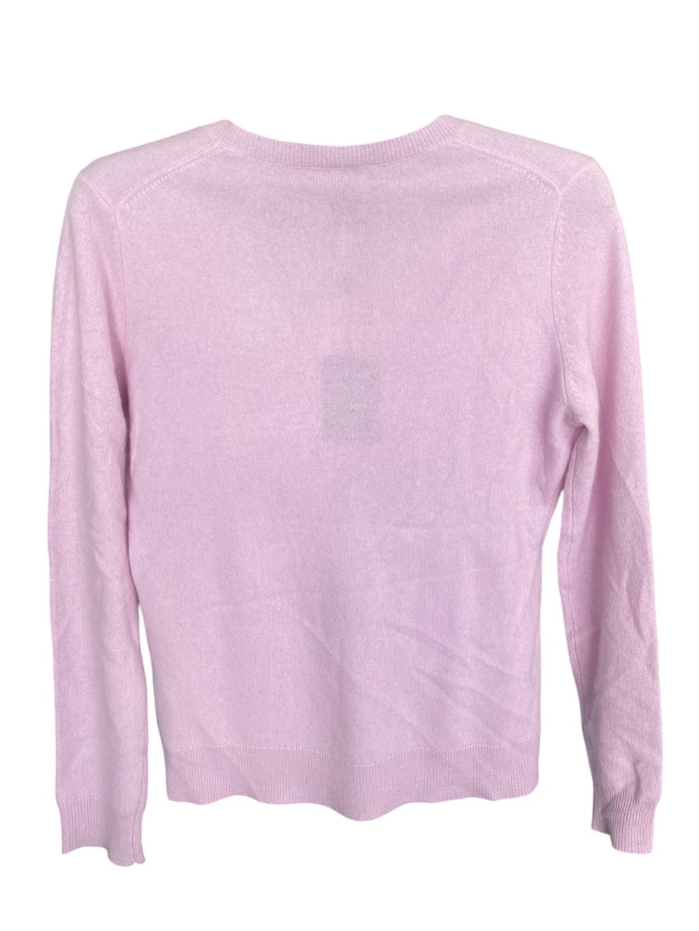 Lord & Taylor 100% Cashmere 2 Ply Cashmere Sweater Lilac ancien v-neck lavender - Picture 2 of 5